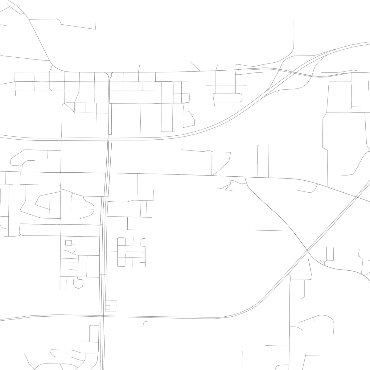 ROAD MAP OF MILAN, ILLINOIS BY MAPBAKES