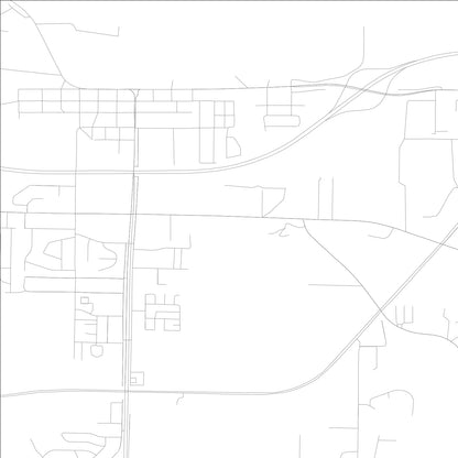 ROAD MAP OF MILAN, ILLINOIS BY MAPBAKES