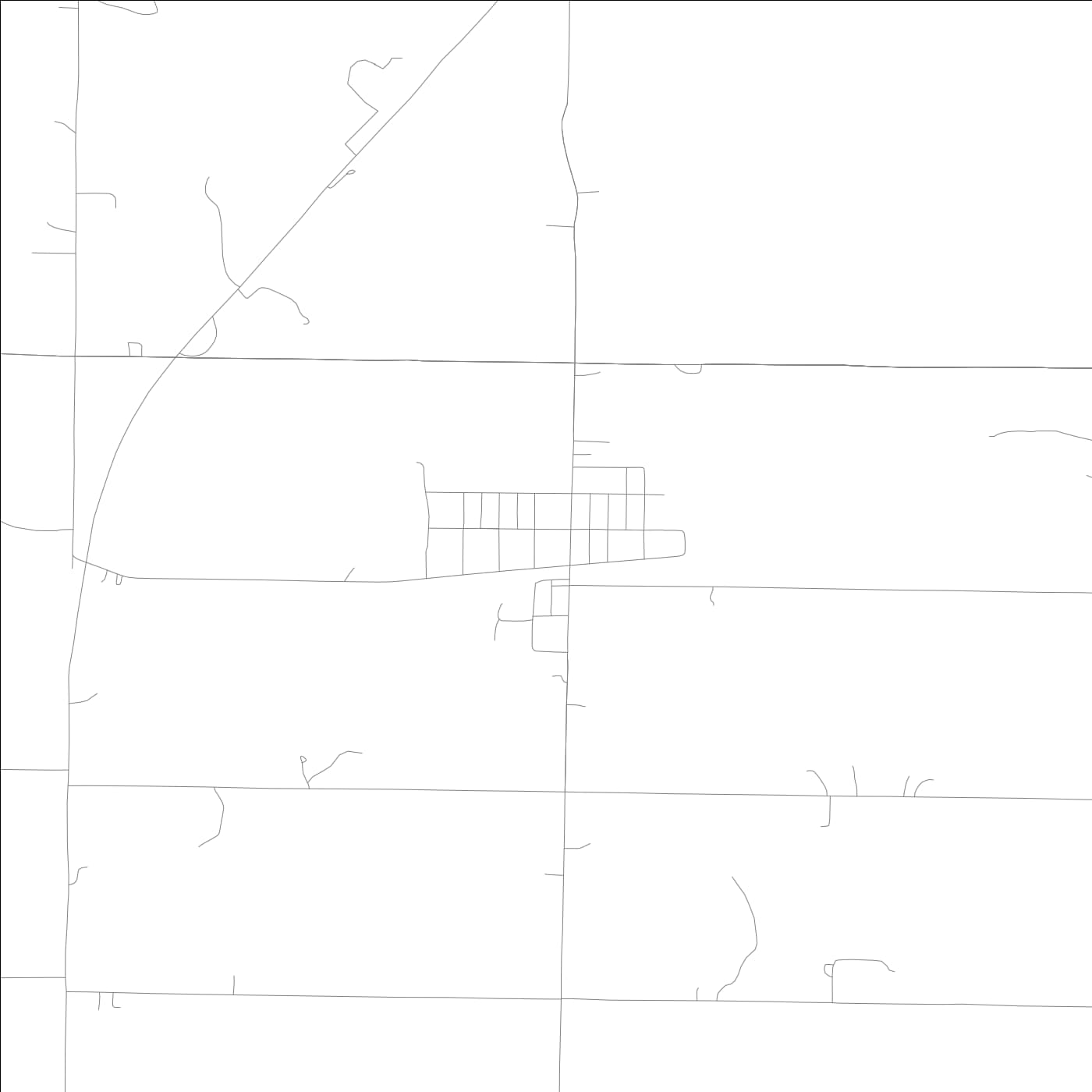 ROAD MAP OF CARBON, INDIANA BY MAPBAKES