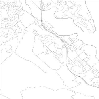 ROAD MAP OF MARIN CITY, CALIFORNIA BY MAPBAKES