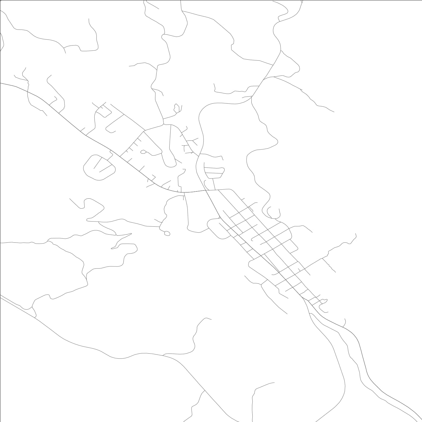 ROAD MAP OF MARIPOSA, CALIFORNIA BY MAPBAKES