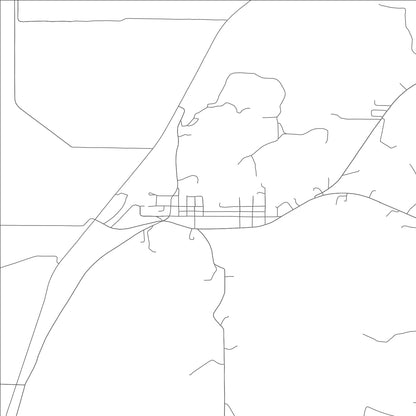 ROAD MAP OF RUSHVILLE, MISSOURI BY MAPBAKES