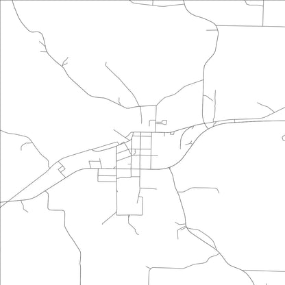 ROAD MAP OF RUSSELLVILLE, MISSOURI BY MAPBAKES