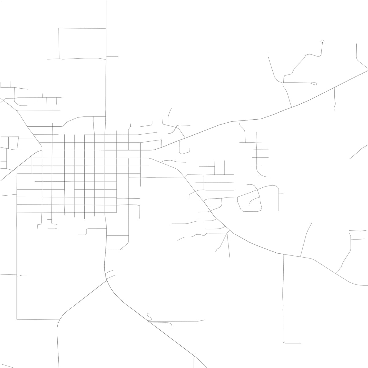 ROAD MAP OF MILLSTADT, ILLINOIS BY MAPBAKES
