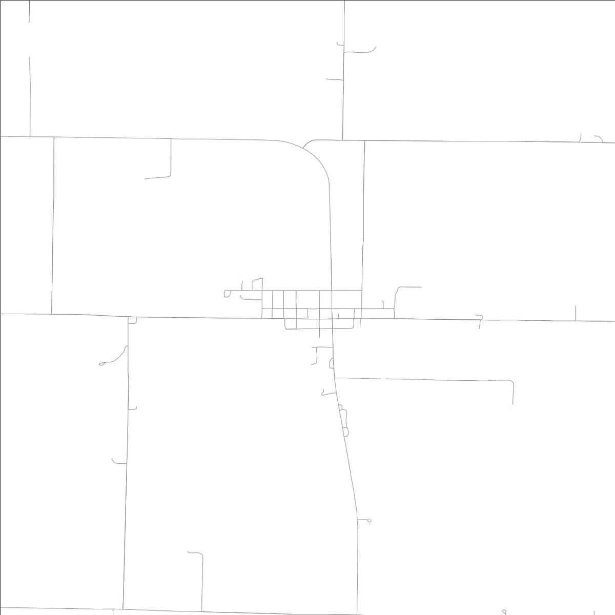 ROAD MAP OF MILTON, ILLINOIS BY MAPBAKES