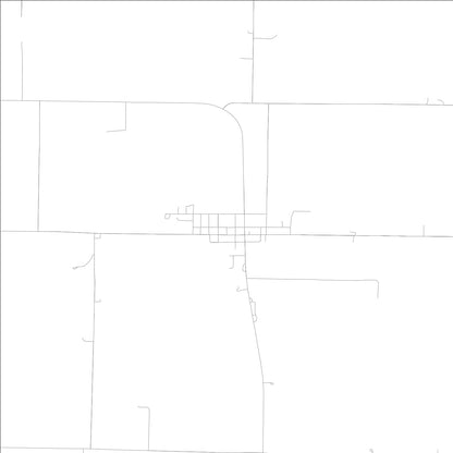 ROAD MAP OF MILTON, ILLINOIS BY MAPBAKES