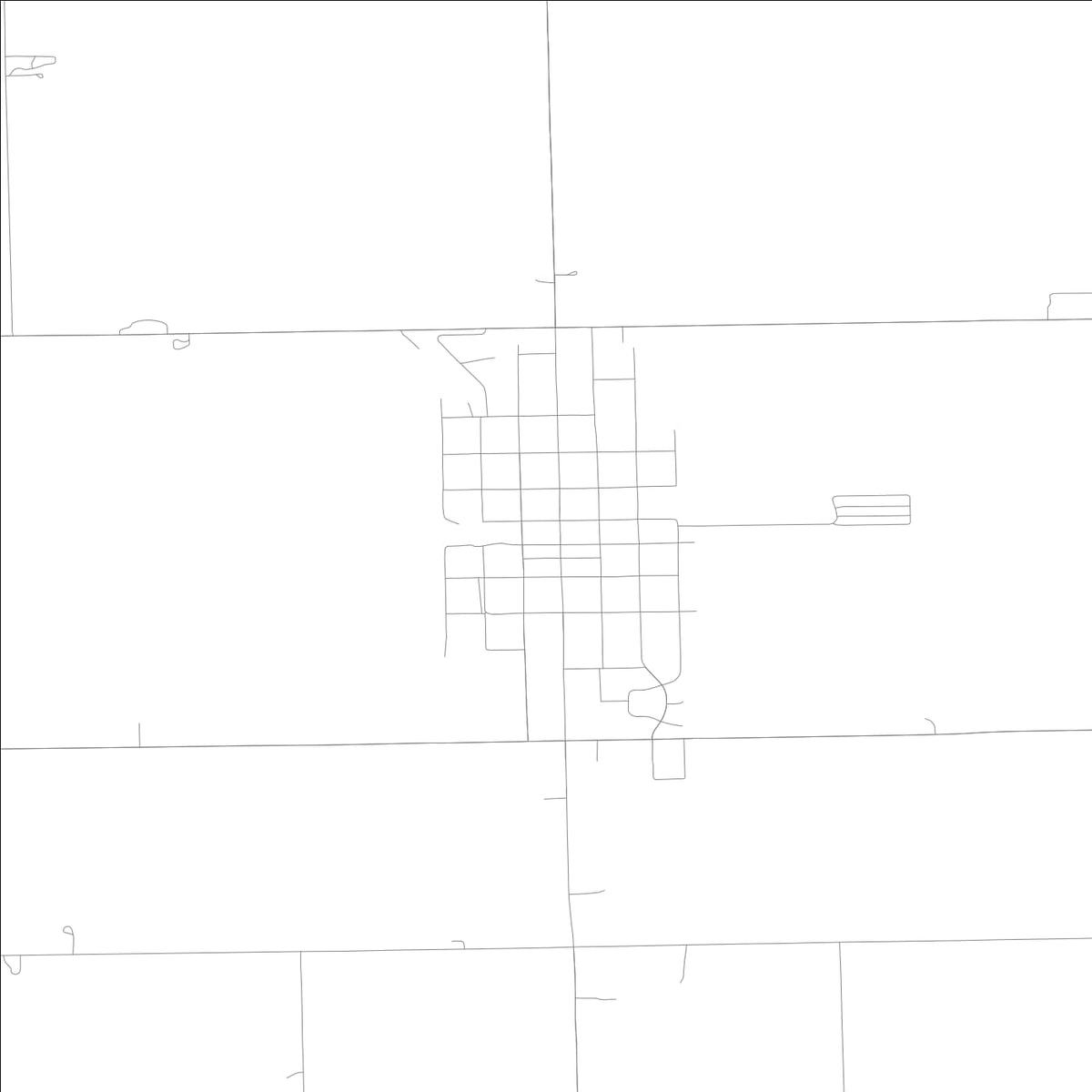 ROAD MAP OF MINIER, ILLINOIS BY MAPBAKES
