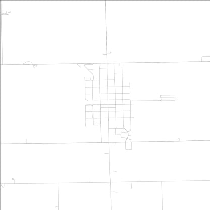 ROAD MAP OF MINIER, ILLINOIS BY MAPBAKES