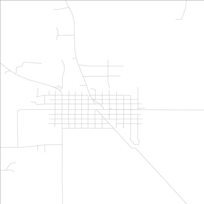 ROAD MAP OF ST ANSGAR, LOWA BY MAPBAKES
