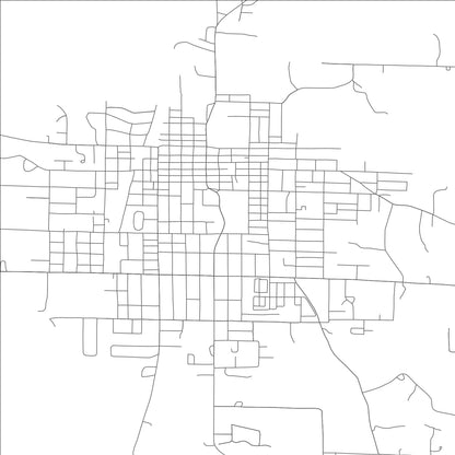 ROAD MAP OF SALEM, MISSOURI BY MAPBAKES