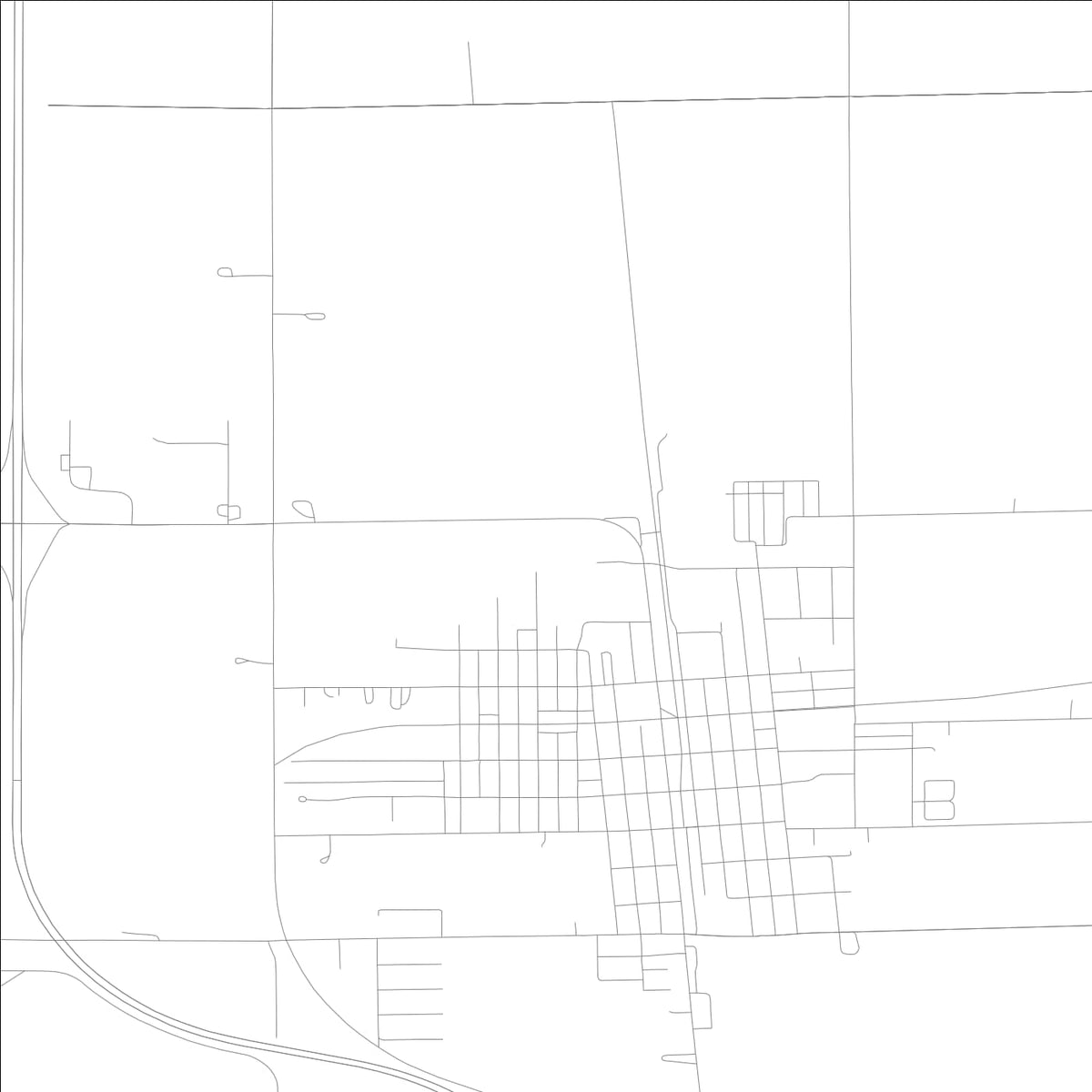ROAD MAP OF MINONK, ILLINOIS BY MAPBAKES