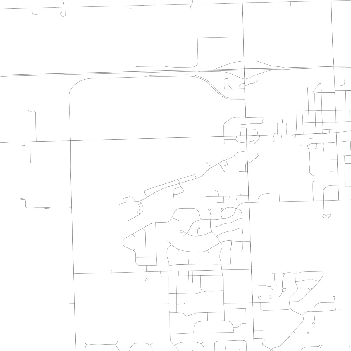 ROAD MAP OF MINOOKA, ILLINOIS BY MAPBAKES