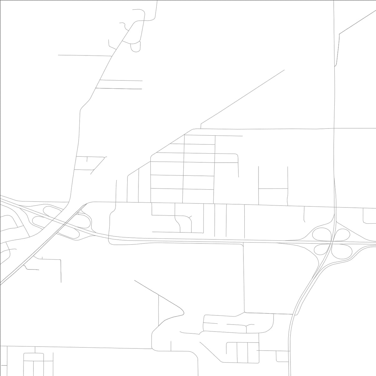 ROAD MAP OF MITCHELL, ILLINOIS BY MAPBAKES