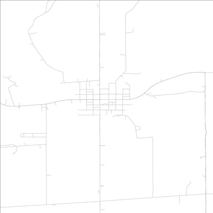 ROAD MAP OF ST CHARLES, LOWA BY MAPBAKES