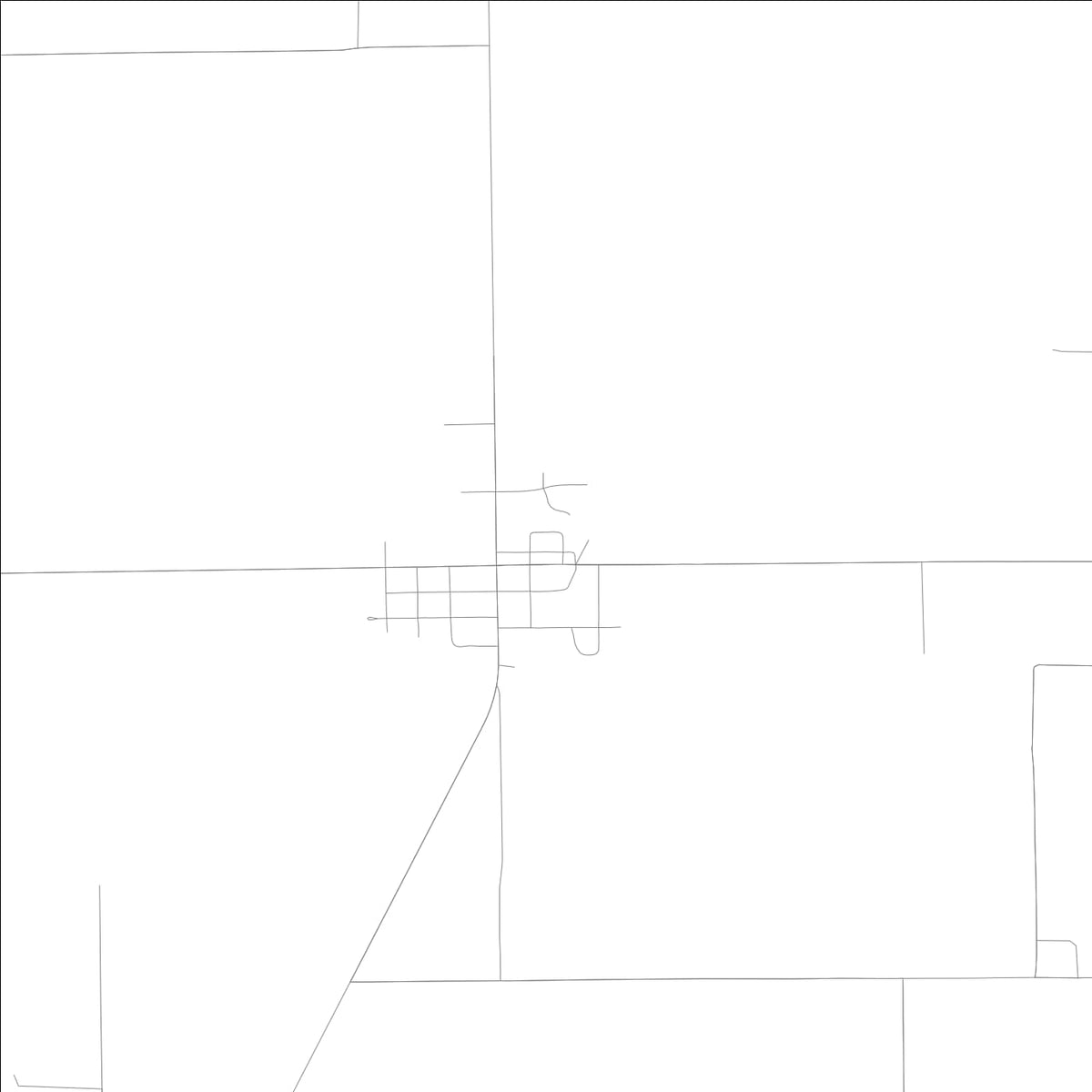 ROAD MAP OF MODESTO, ILLINOIS BY MAPBAKES