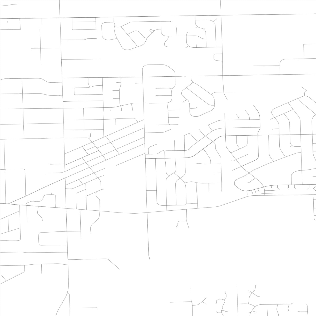 ROAD MAP OF MOKENA, ILLINOIS BY MAPBAKES