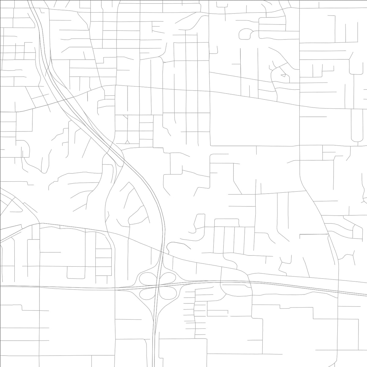 ROAD MAP OF MOLINE, ILLINOIS BY MAPBAKES