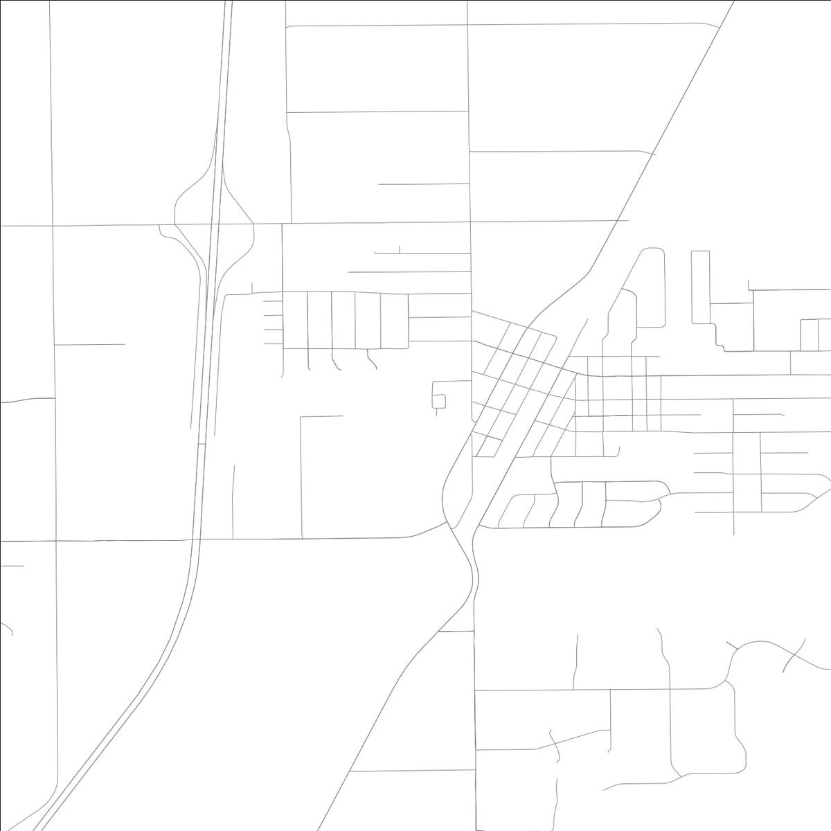 ROAD MAP OF MONEE, ILLINOIS BY MAPBAKES