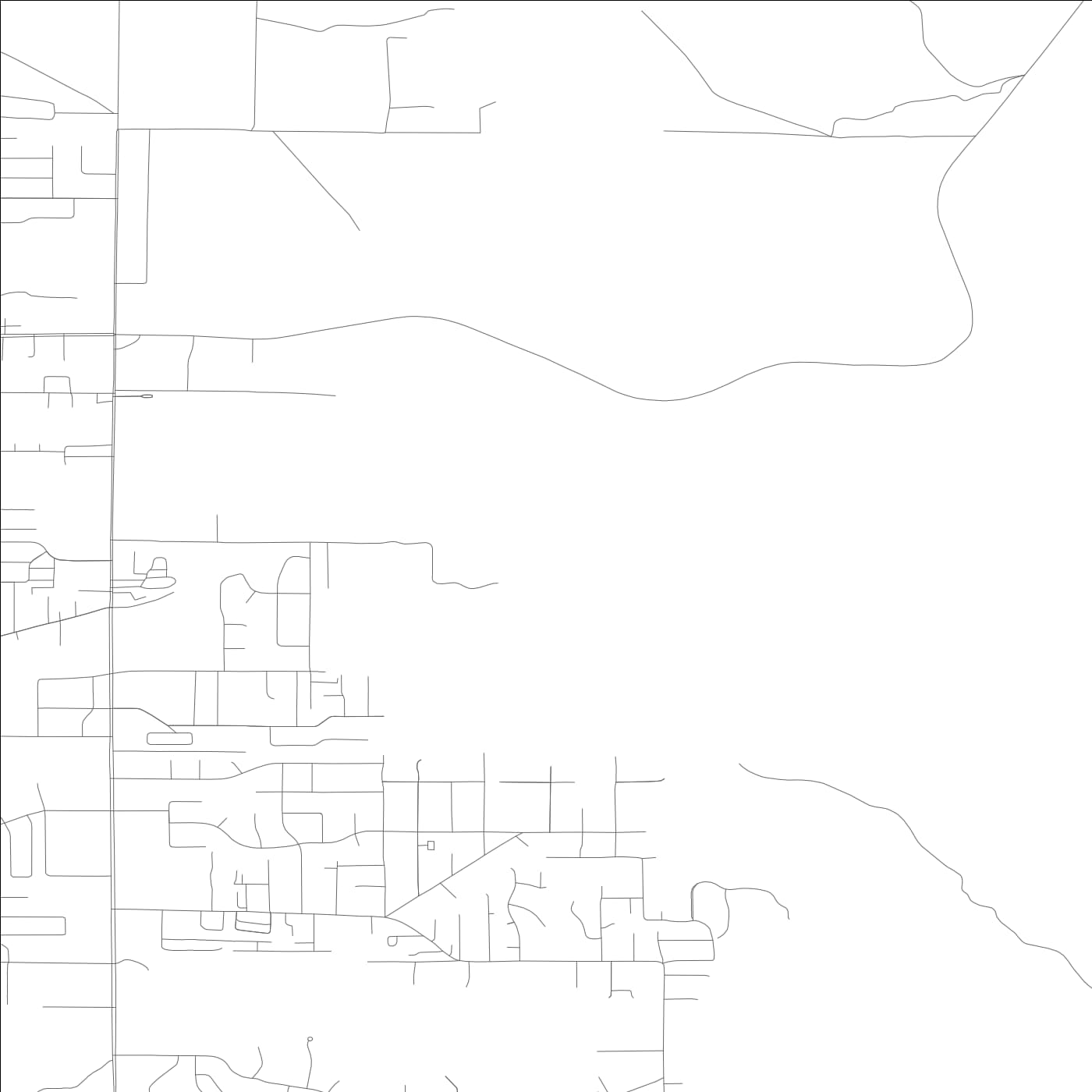 ROAD MAP OF MCKINLEYVILLE, CALIFORNIA BY MAPBAKES