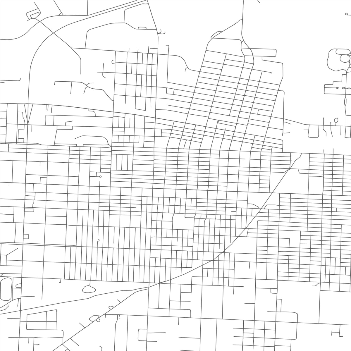 ROAD MAP OF SEDALIA, MISSOURI BY MAPBAKES
