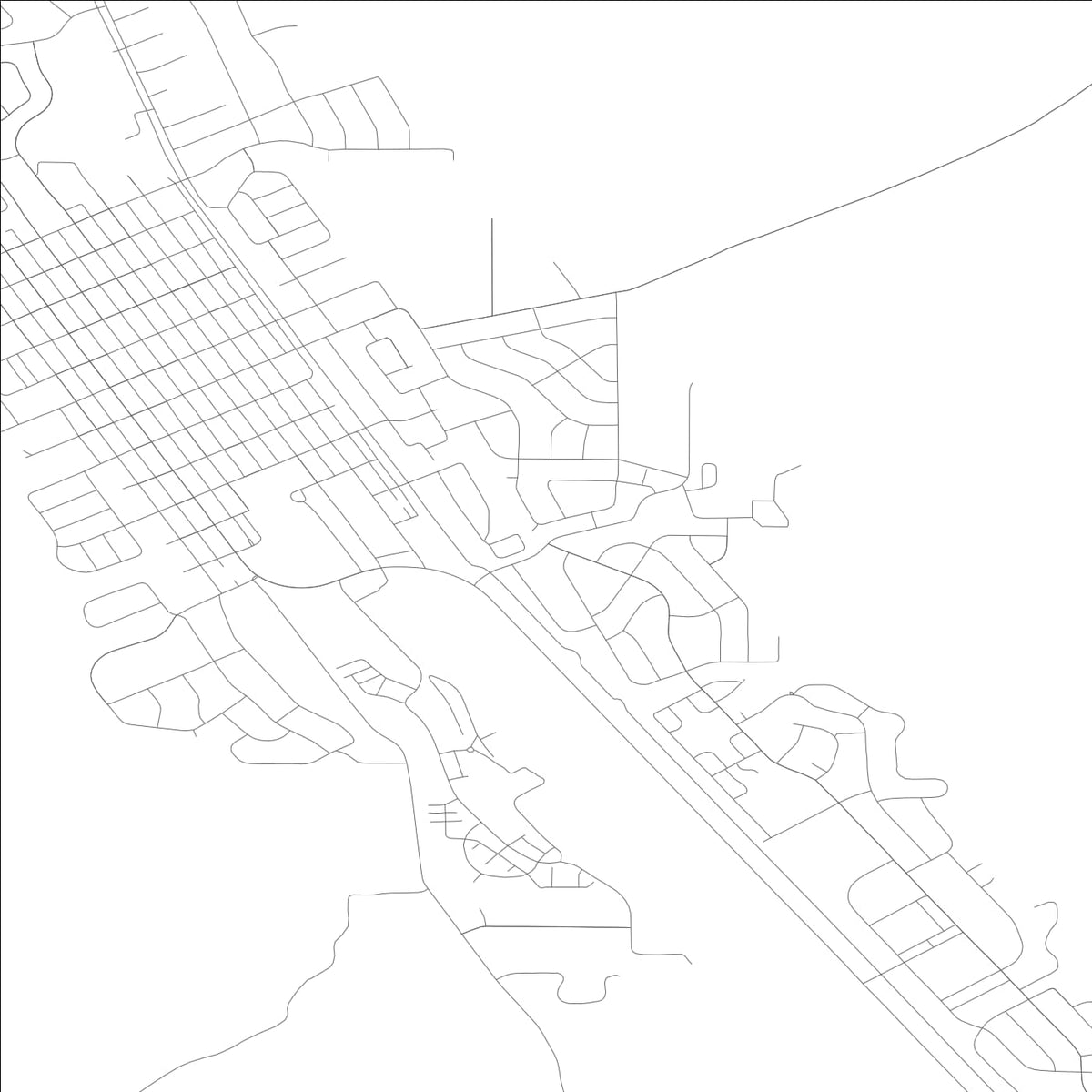 ROAD MAP OF HAILEY, IDAHO BY MAPBAKES