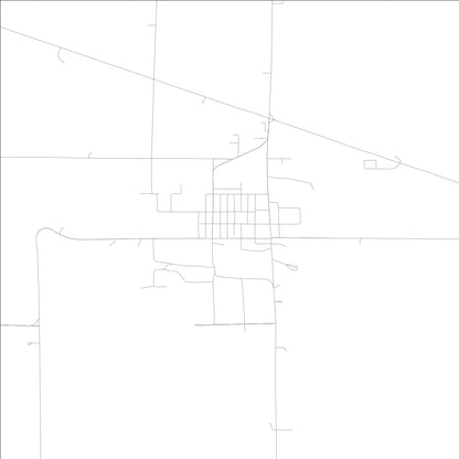 ROAD MAP OF STANTON, LOWA BY MAPBAKES