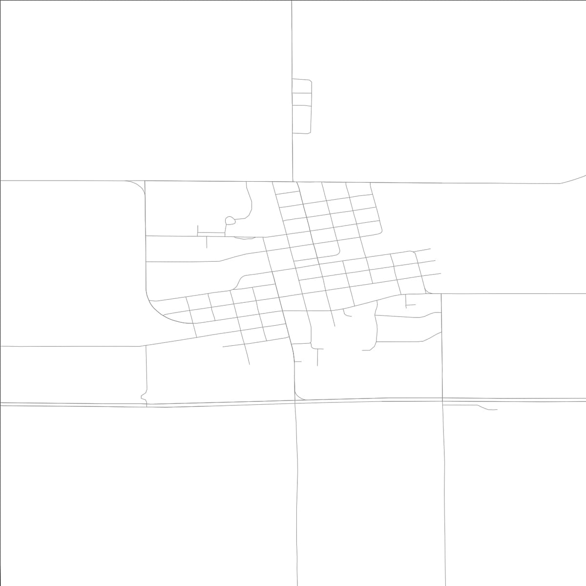 ROAD MAP OF STATE CENTER, LOWA BY MAPBAKES