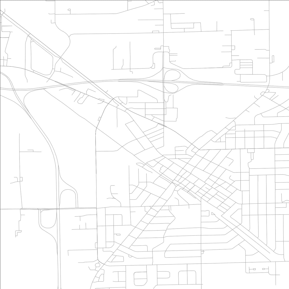 ROAD MAP OF MORTON, ILLINOIS BY MAPBAKES