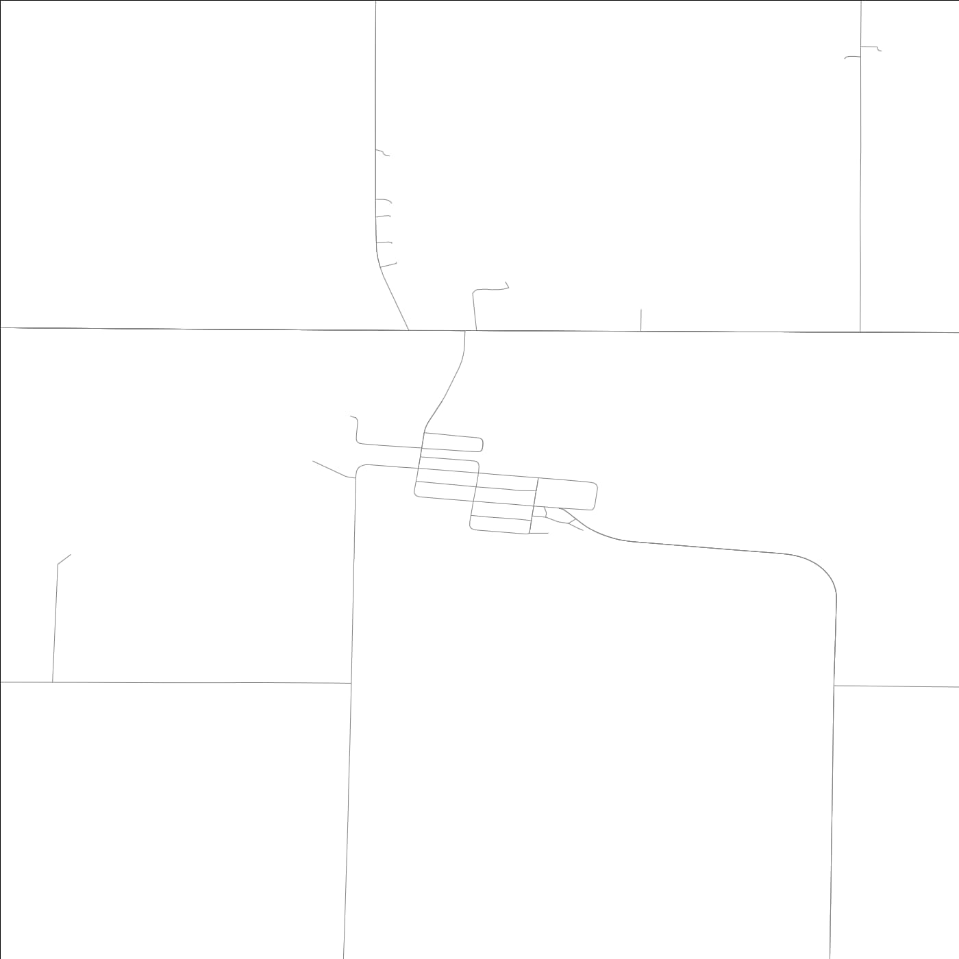 ROAD MAP OF STOCKTON, LOWA BY MAPBAKES