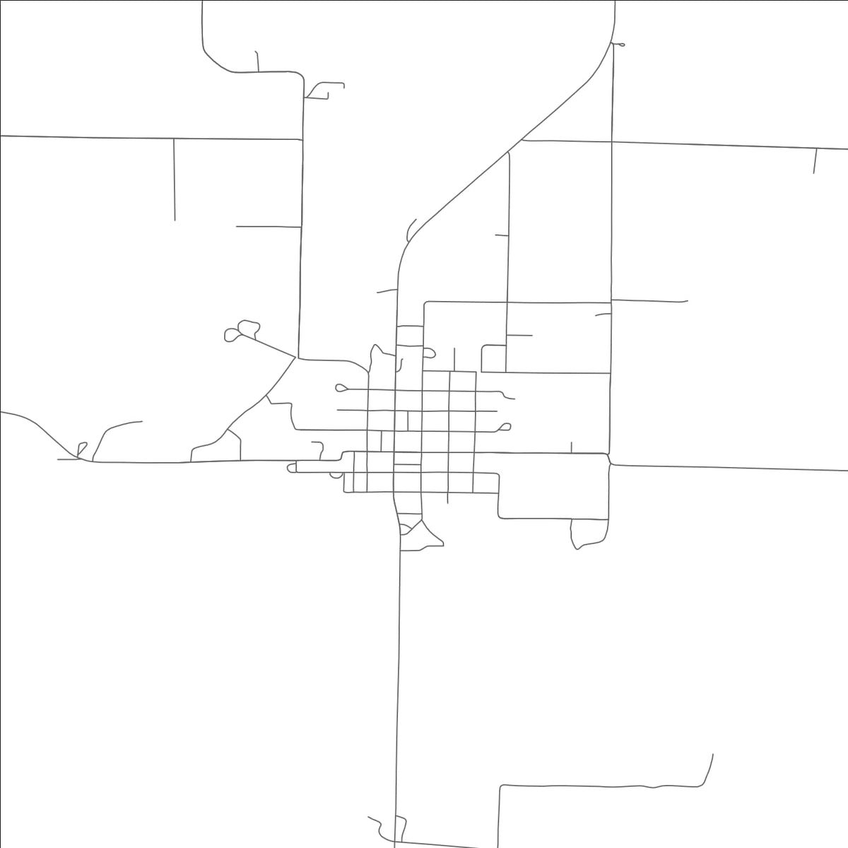 ROAD MAP OF SHELBYVILLE, MISSOURI BY MAPBAKES