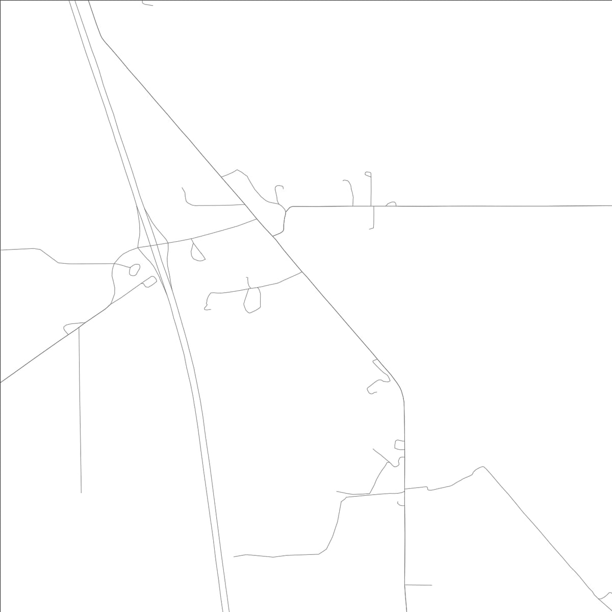 ROAD MAP OF HAMER, IDAHO BY MAPBAKES