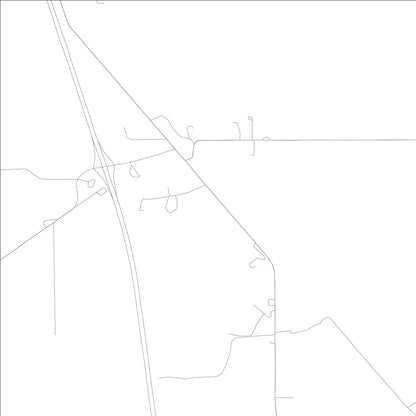 ROAD MAP OF HAMER, IDAHO BY MAPBAKES