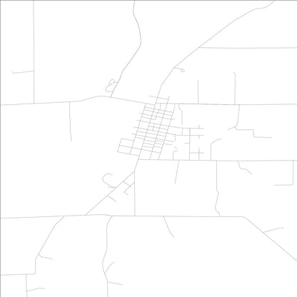 ROAD MAP OF CARTHAGE, INDIANA BY MAPBAKES