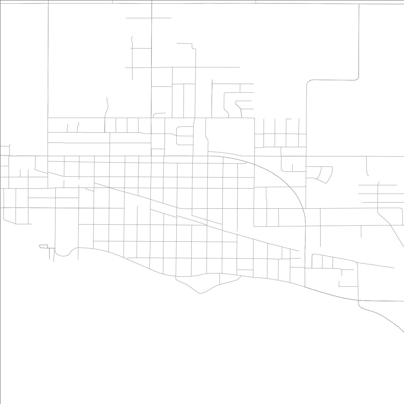 ROAD MAP OF STORM LAKE, LOWA BY MAPBAKES