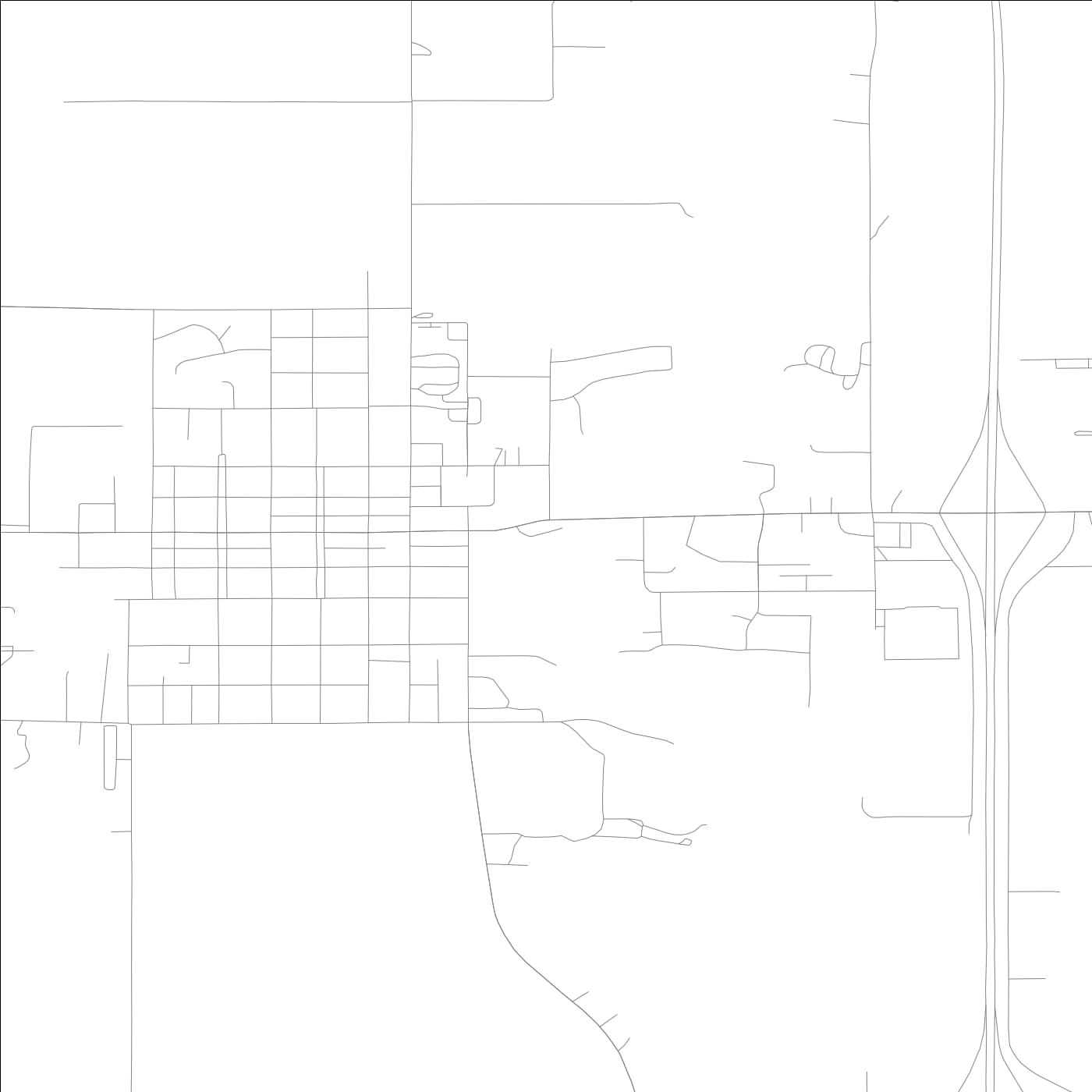 ROAD MAP OF STORY CITY, LOWA BY MAPBAKES