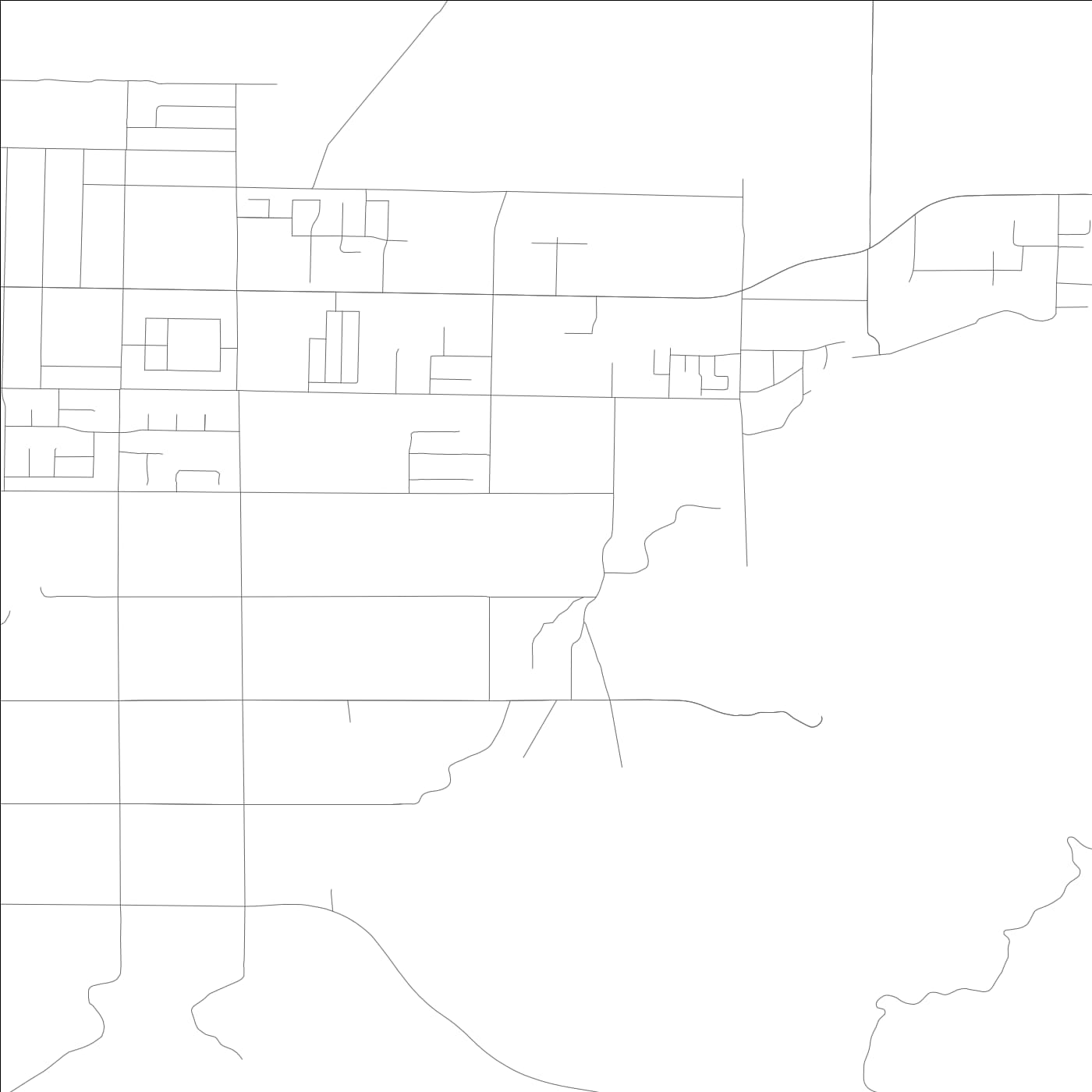 ROAD MAP OF MENTONE, CALIFORNIA BY MAPBAKES