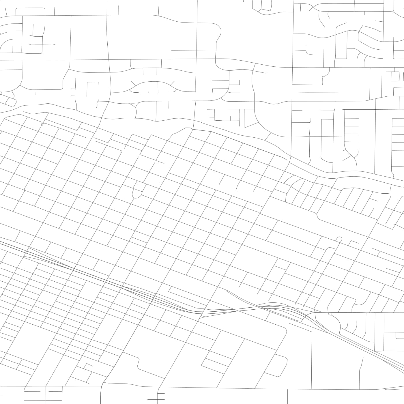 ROAD MAP OF MERCED, CALIFORNIA BY MAPBAKES