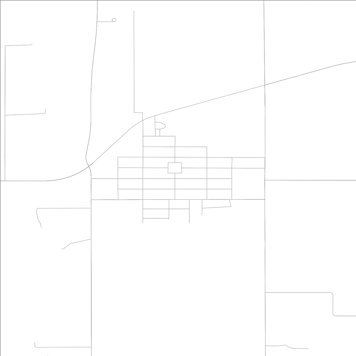 ROAD MAP OF MOUNT AUBURN, ILLINOIS BY MAPBAKES