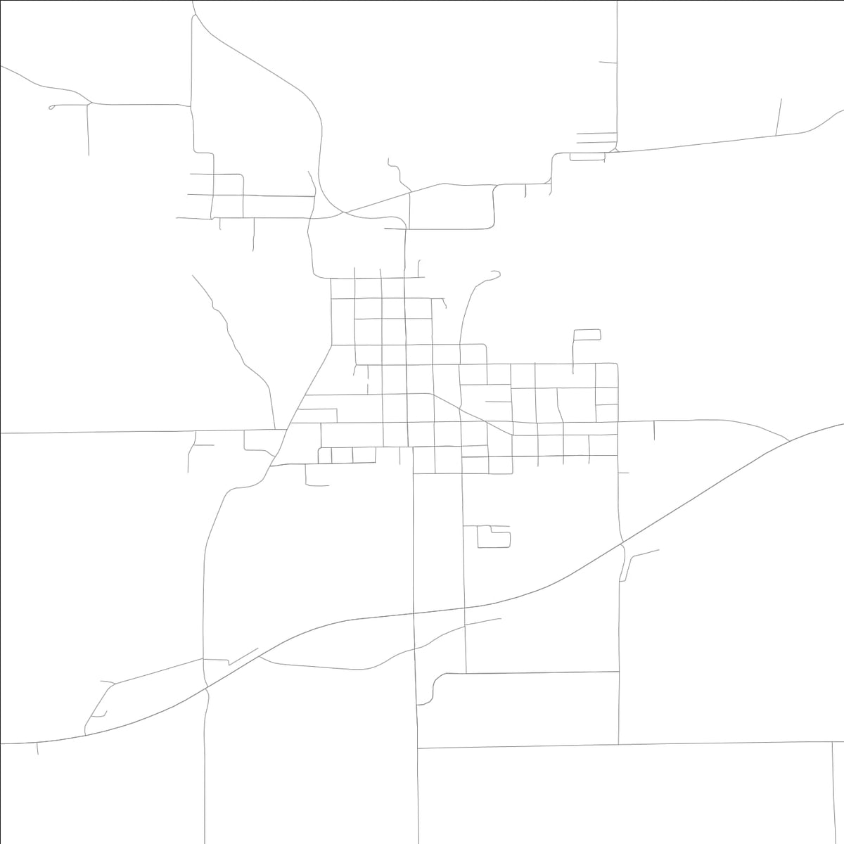 ROAD MAP OF MOUNT CARROLL, ILLINOIS BY MAPBAKES