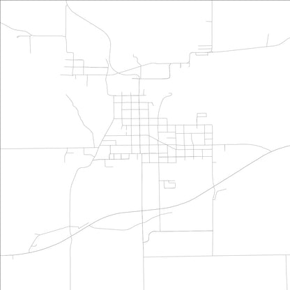 ROAD MAP OF MOUNT CARROLL, ILLINOIS BY MAPBAKES