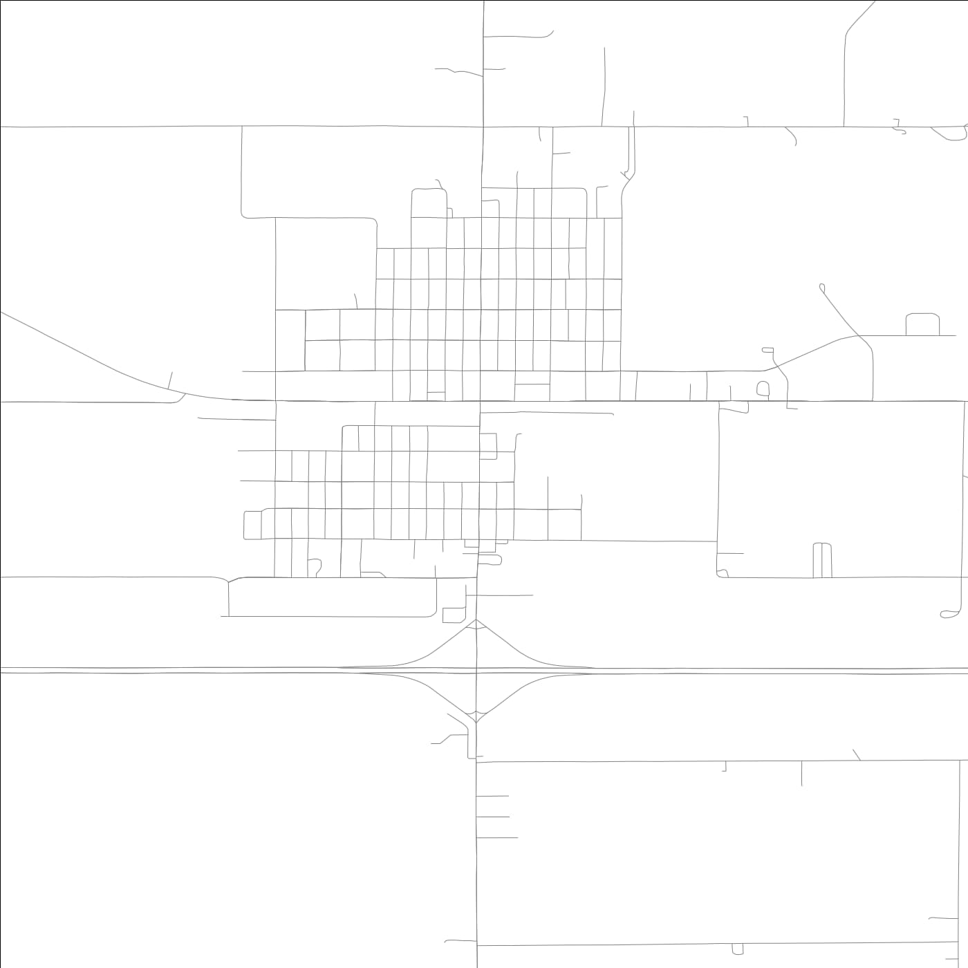 ROAD MAP OF STUART, LOWA BY MAPBAKES