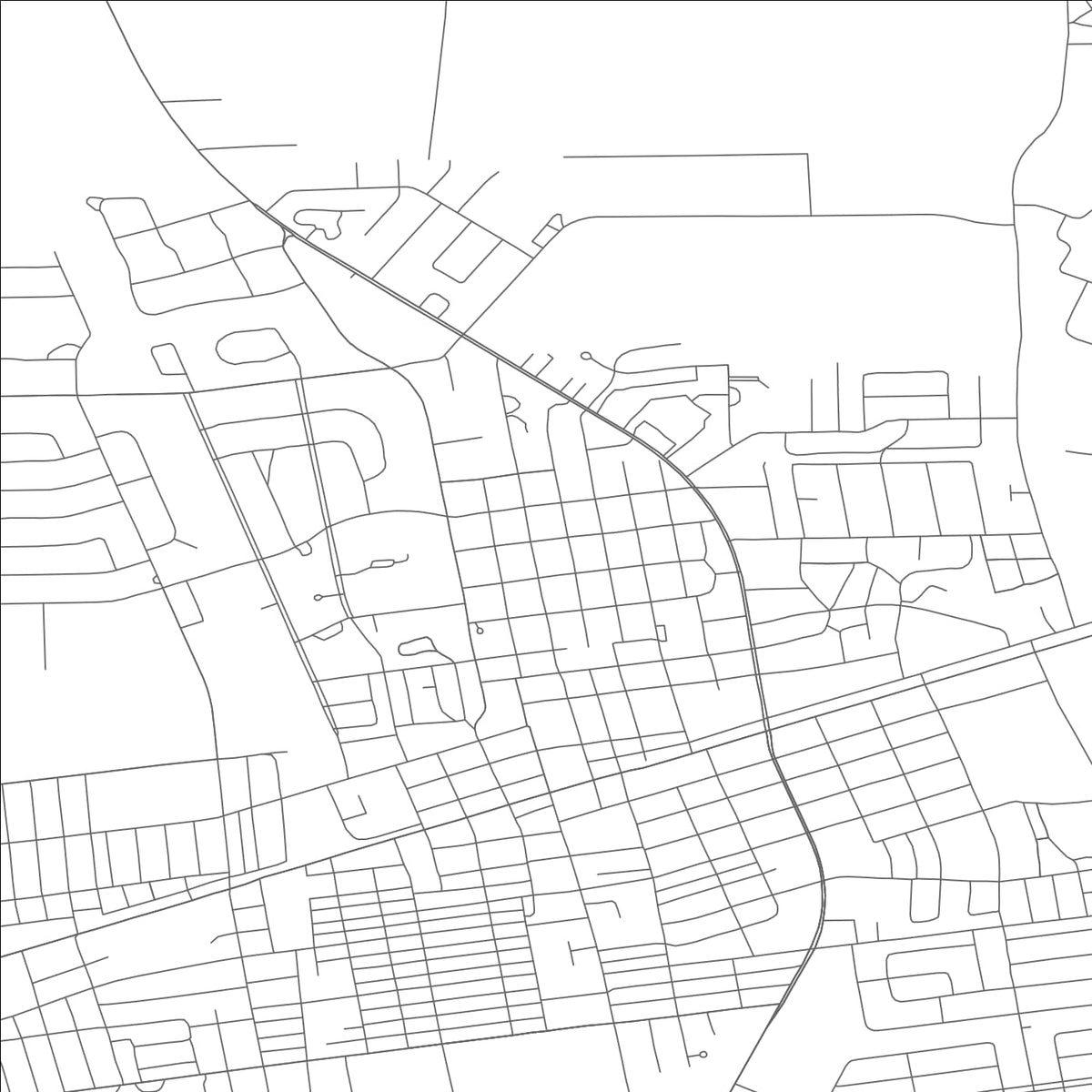 ROAD MAP OF SIKESTON, MISSOURI BY MAPBAKES