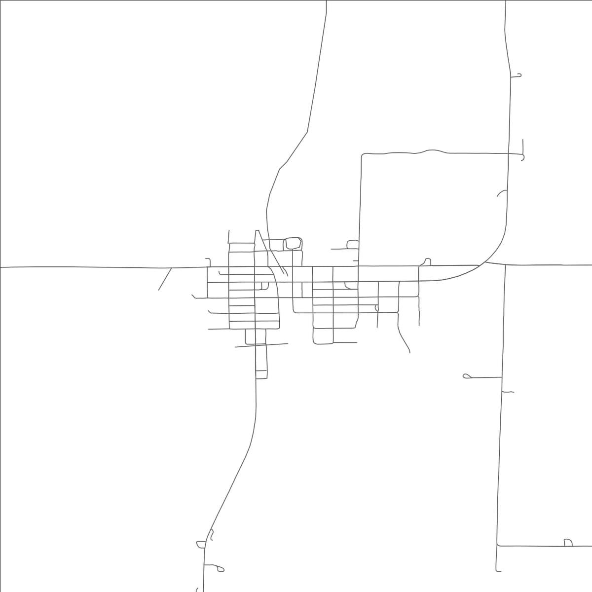 ROAD MAP OF SKIDMORE, MISSOURI BY MAPBAKES