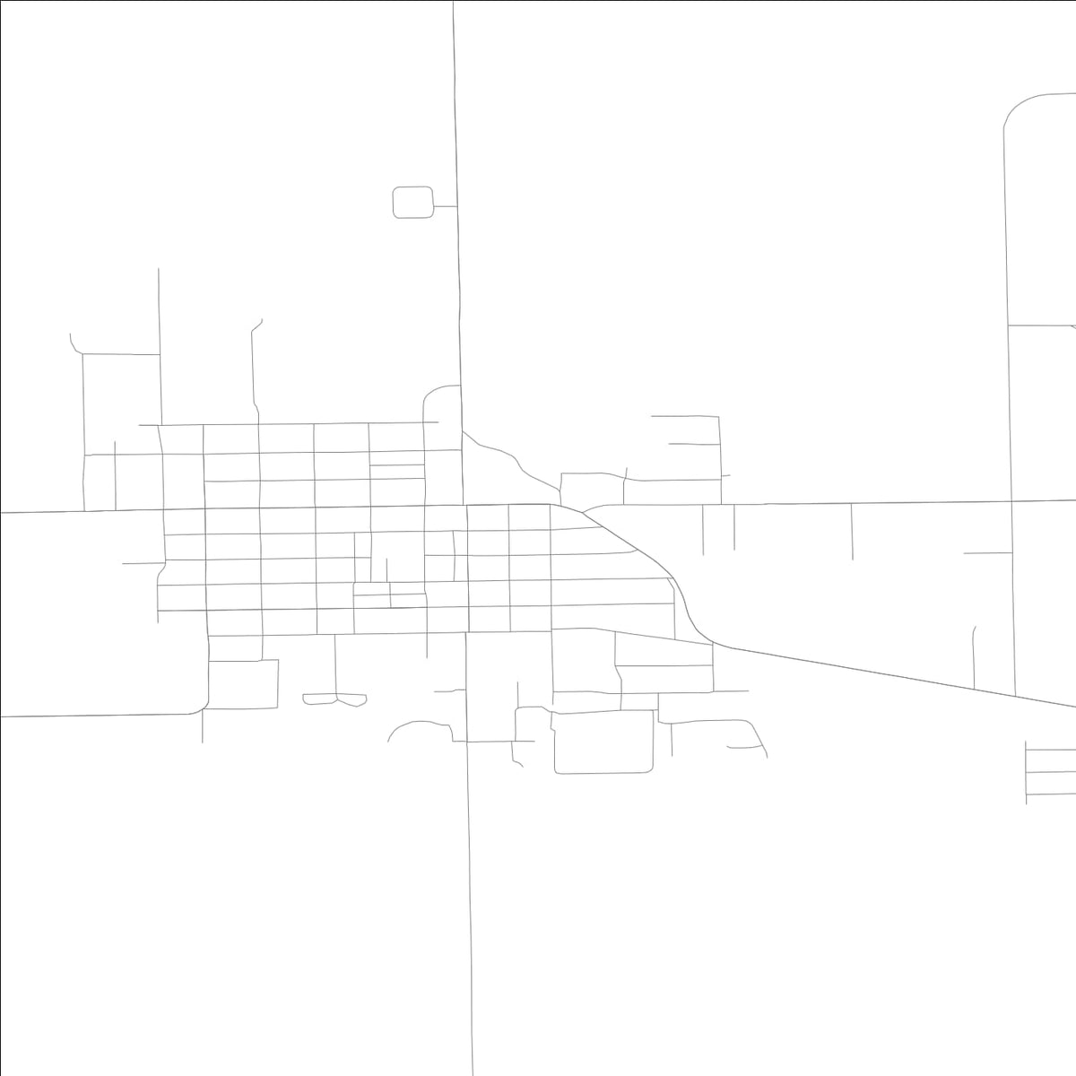 ROAD MAP OF MOUNT MORRIS, ILLINOIS BY MAPBAKES
