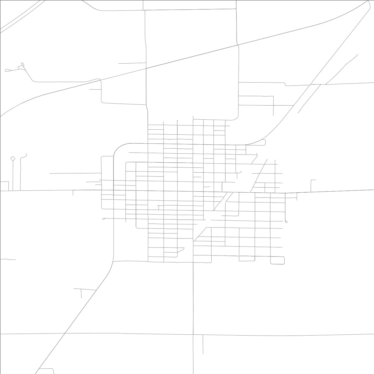 ROAD MAP OF MOUNT OLIVE, ILLINOIS BY MAPBAKES