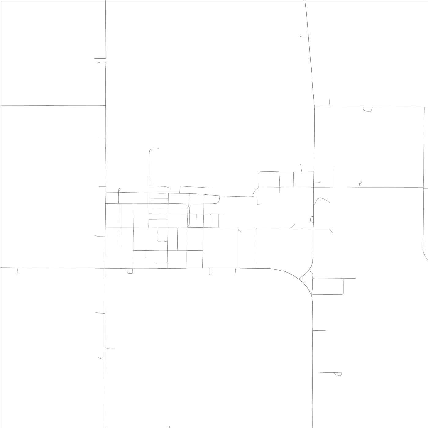 ROAD MAP OF SUTHERLAND, LOWA BY MAPBAKES