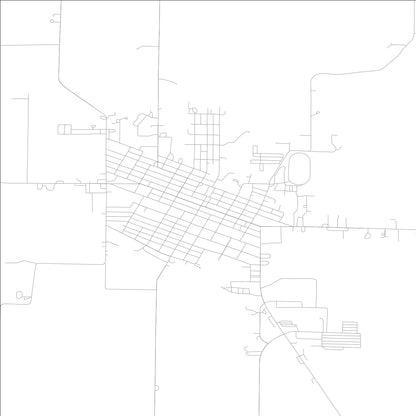 ROAD MAP OF MOUNT STERLING, ILLINOIS BY MAPBAKES