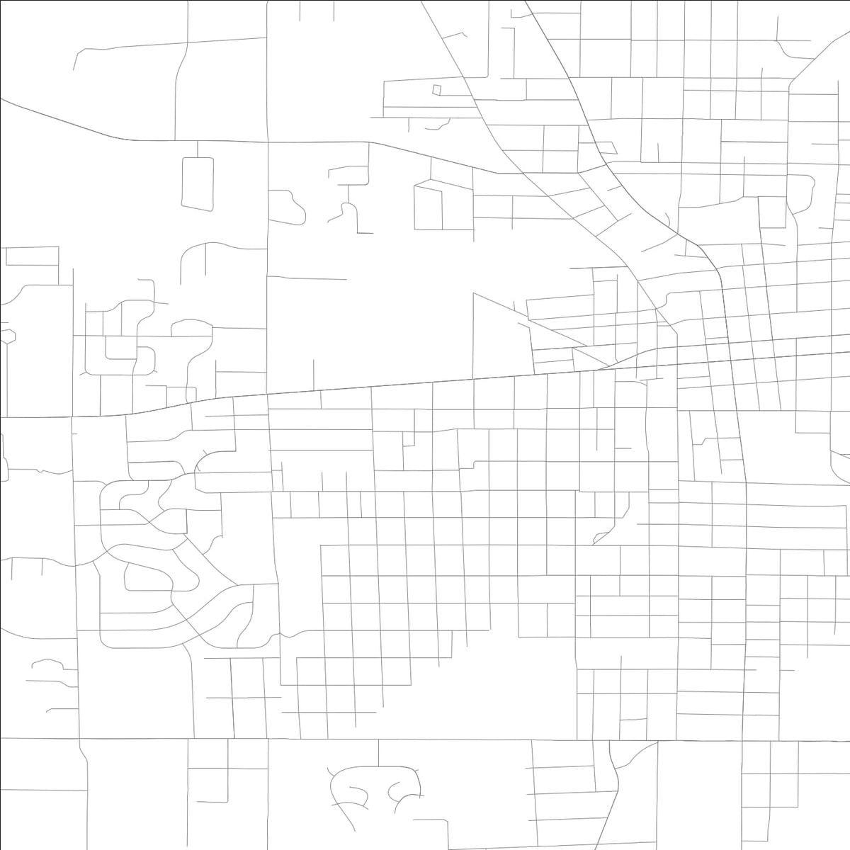 ROAD MAP OF MOUNT VERNON, ILLINOIS BY MAPBAKES