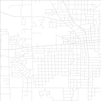 ROAD MAP OF MOUNT VERNON, ILLINOIS BY MAPBAKES