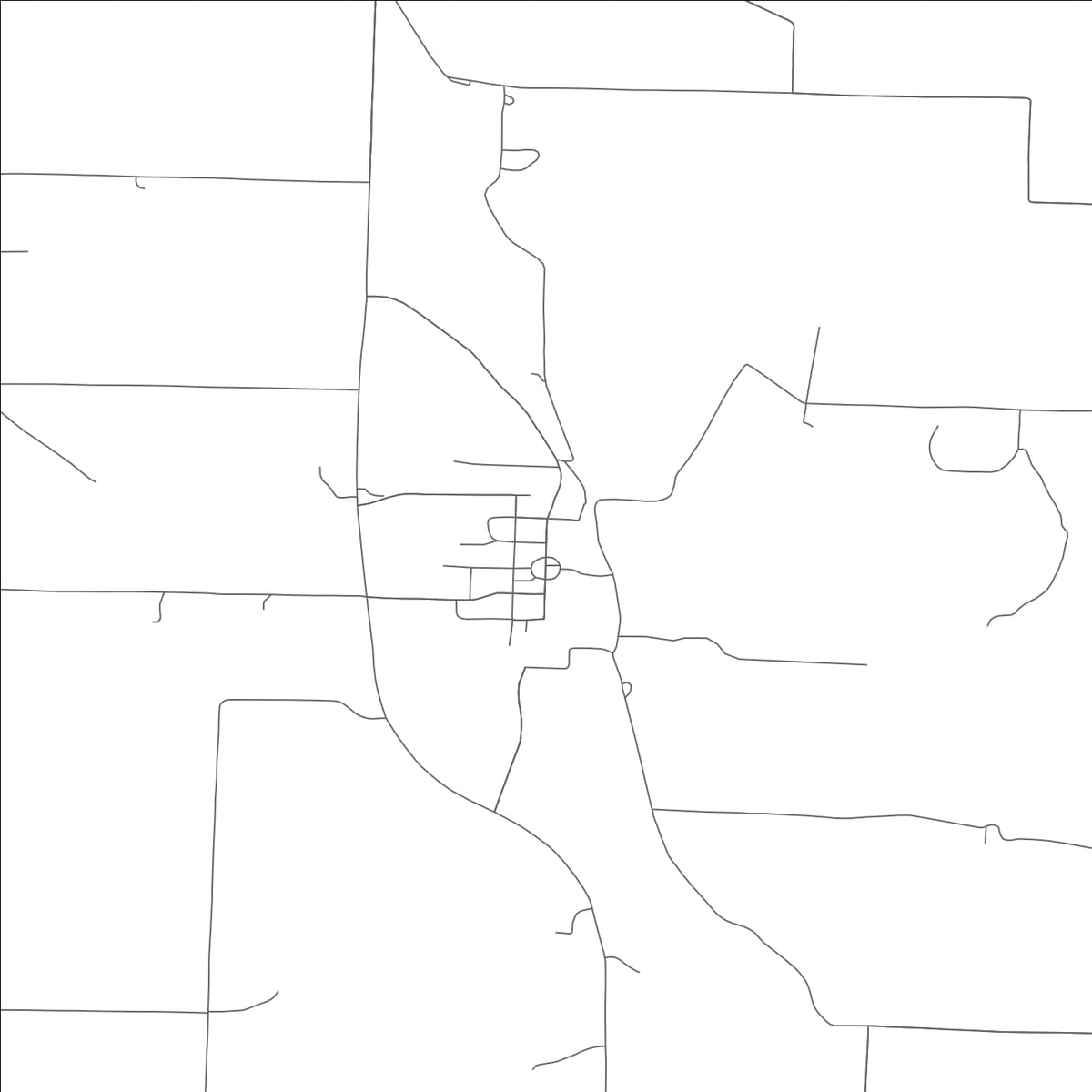 ROAD MAP OF SOUTH GREENFIELD, MISSOURI BY MAPBAKES